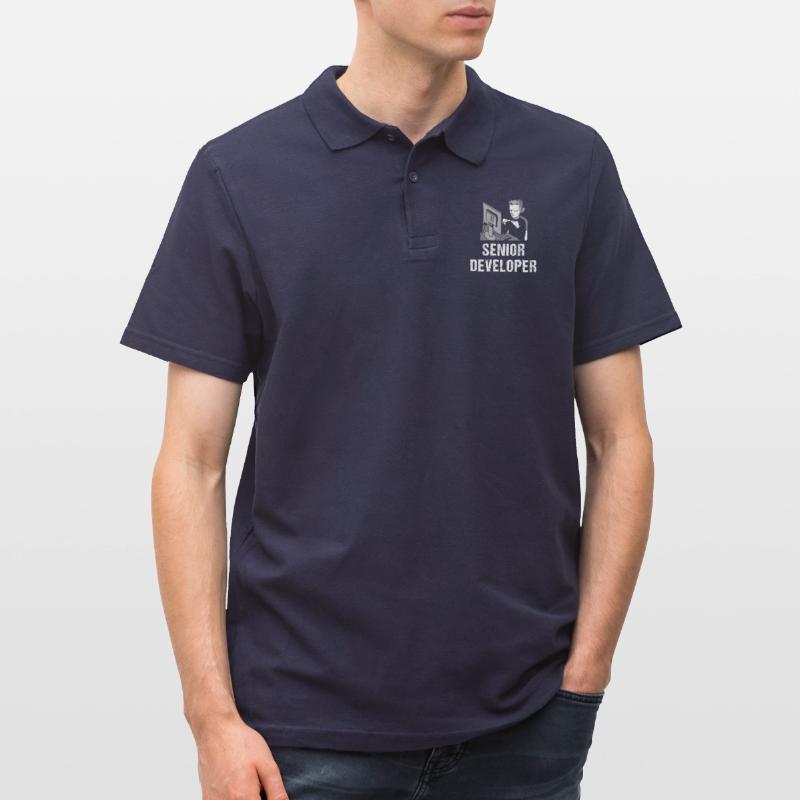 Programmierer Programmierung Informatik Computer Männer Poloshirt