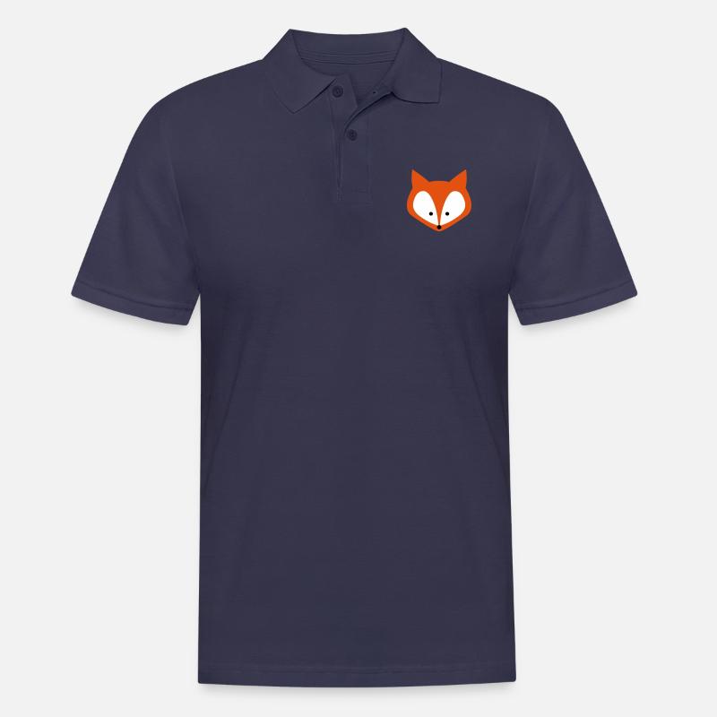 Fuchs - Männer Poloshirt - Navy