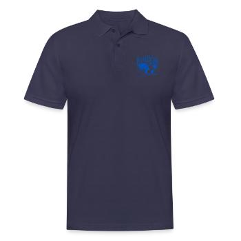Hamburg Heimat Stolz Fußball Geschenk - Männer Poloshirt - Navy - Vorne - Kai (181cm)