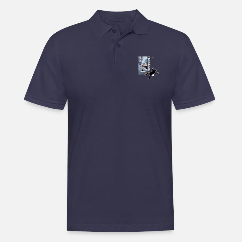 Spurensicherung - Kripo Polizei Kriminaltechnik - Männer Poloshirt - Navy
