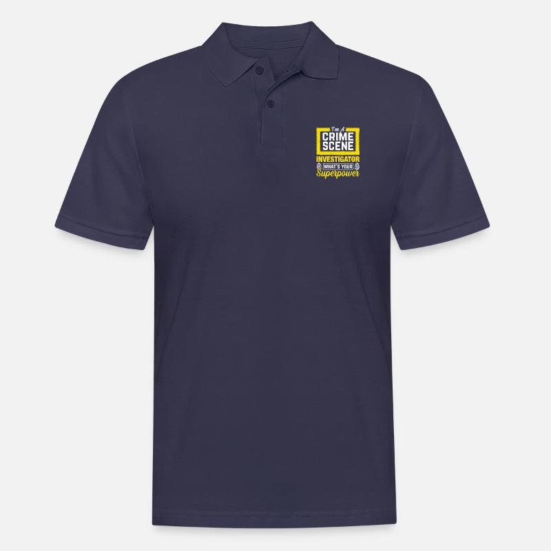 Spurensicherung - Kripo Polizei Kriminaltechnik - Männer Poloshirt - Navy