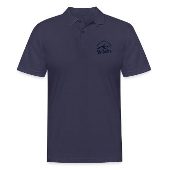 Une fille aime le thé douillet des fêtes d'hiver - Polo Homme - bleu marine - Devant - Kai (181cm)