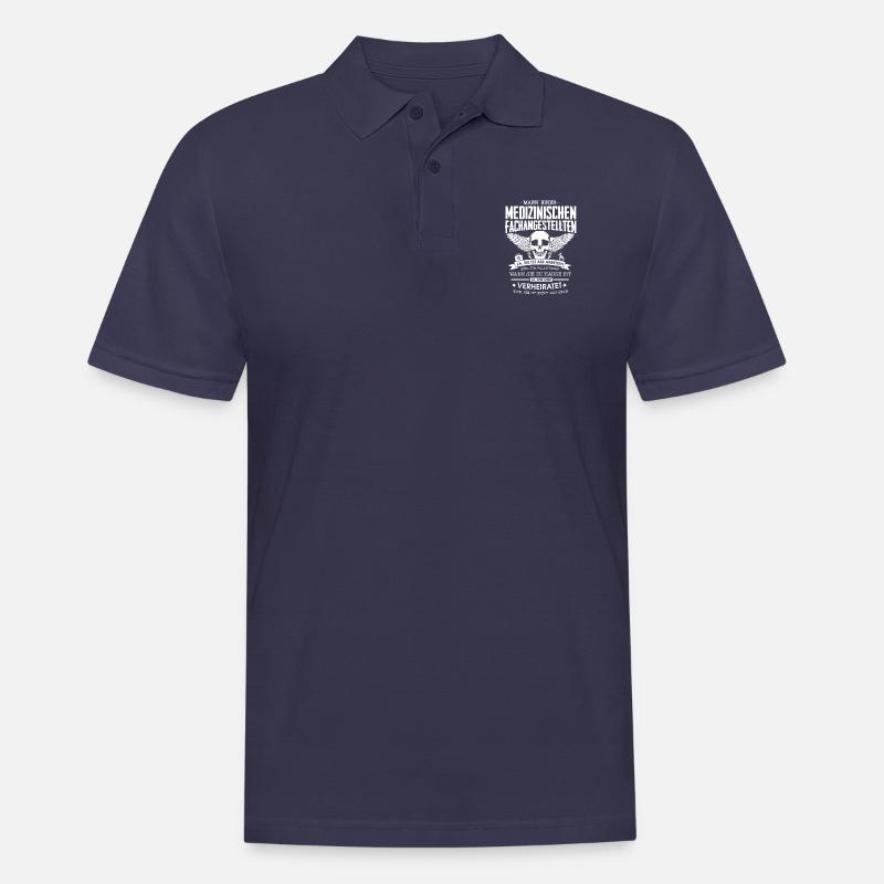 Mann einer MFA - Männer Poloshirt - Navy