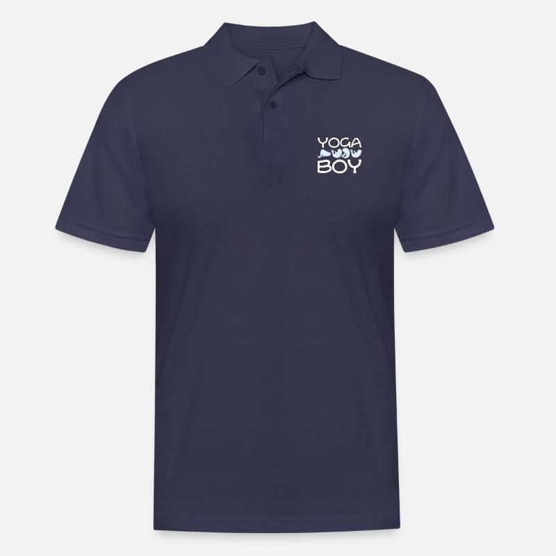 Yoga Junge Robbe Mann Geschenkidee - Männer Poloshirt - Navy