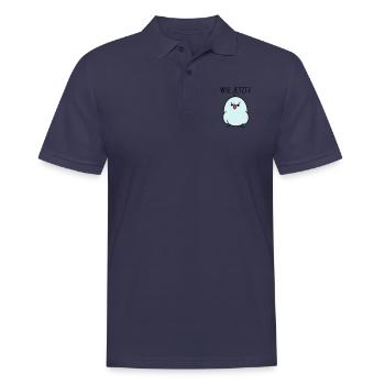 Fragender Vogel - Männer Poloshirt - Navy - Vorne - Kai (181cm)