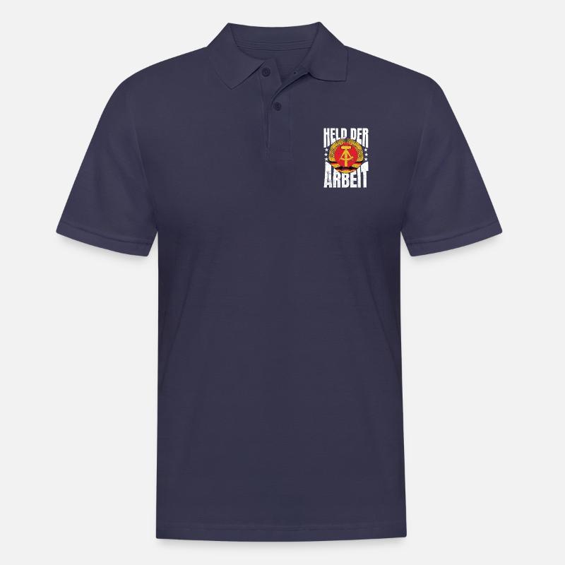 Held der Arbeit DDR Geschenkidee - Männer Poloshirt - Navy