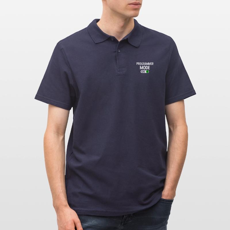 Programmierer Programmierung Informatik Computer Männer Poloshirt
