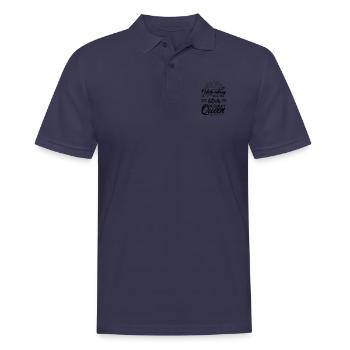 Celebrating With The 60th Birthday Queen - Men's Polo Shirt - navy - Front - Kai (181cm)