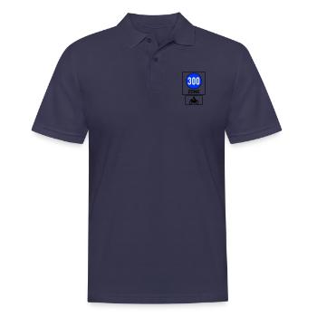 At least 300km/h Free Motorcycle Zone - Men's Polo Shirt - navy - Front - Kai (181cm)