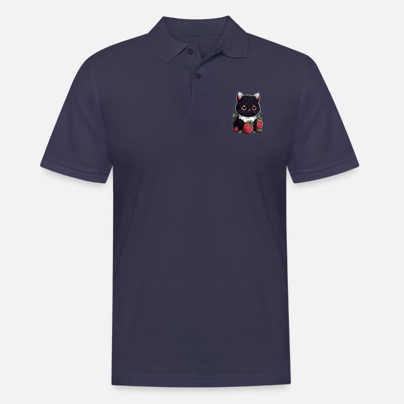 Ragamuffin Erdbeere Katze Geschenk - Männer Poloshirt - Navy
