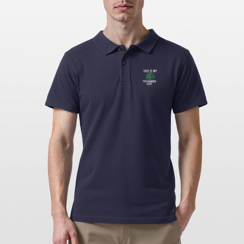 Programmierer Programmierung Informatik Computer Männer Poloshirt