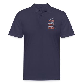 En vrai moi la piscine hier aujourd hui demain - Polo Homme - bleu marine - Devant - Kai (181cm)