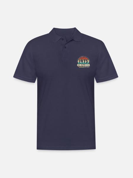 Original 1973 Jahrgang geboren Retro Geburtstag - Männer Poloshirt - Navy