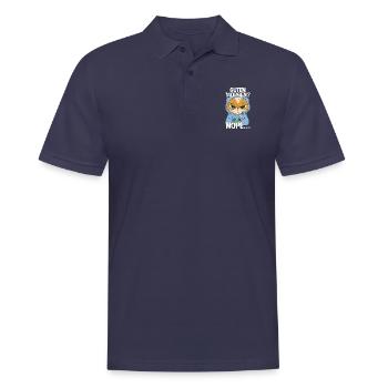 Guten Morgen Kaffee Montag Geschenk - Männer Poloshirt - Navy - Vorne - Kai (181cm)