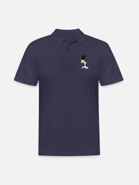 capricorn (c) - Polo Homme - bleu marine