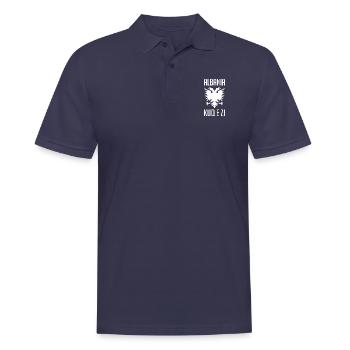 Albanien Adler albanisch Spruch Geschenk - Männer Poloshirt - Navy - Vorne - Kai (181cm)