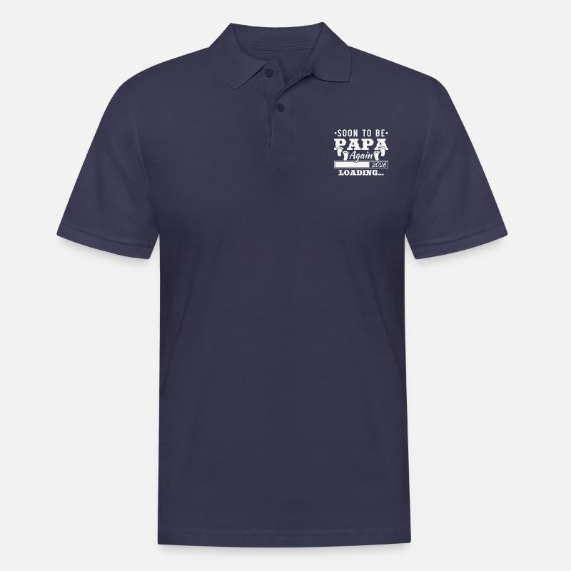 Pronto wird wieder Papa 2026 Loading - Männer Poloshirt - Navy