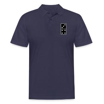 DOMINO STONE 3: 4 - COULEUR VARIABLE - CONCEPTION DE VECTEUR! - Polo Homme - bleu marine - Devant - Kai (181cm)
