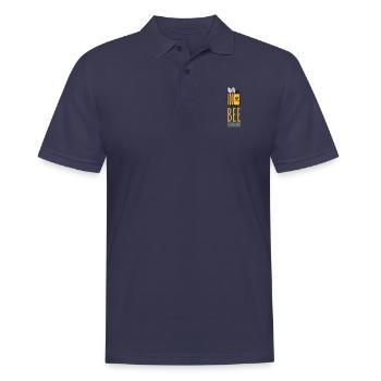 bee different Spruch Zitat - Männer Poloshirt - Navy - Vorne - Kai (181cm)