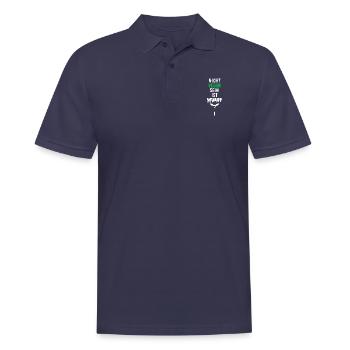 nicht vegans sein ist Wurst Geschenk - Männer Poloshirt - Navy - Vorne - Kai (181cm)