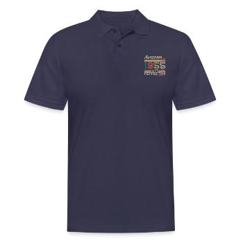 1955 Vintage Retro Jubiläumsgeschenk - Männer Poloshirt - Navy - Vorne - Kai (181cm)