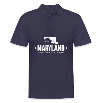 Maryland - Männer Poloshirt - Navy - Vorne - Kai (181cm)