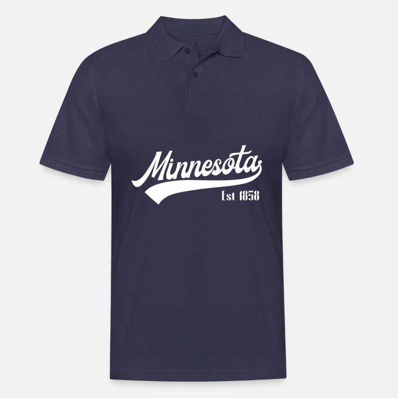 Minnesota - Männer Poloshirt - Navy