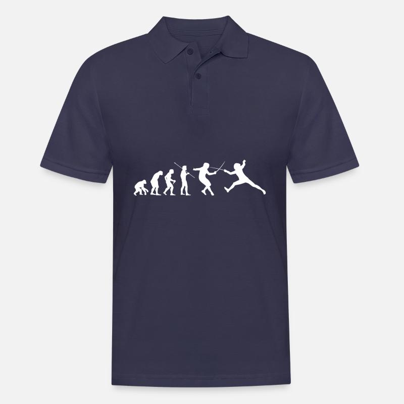 Fechten Evolution - Männer Poloshirt - Navy