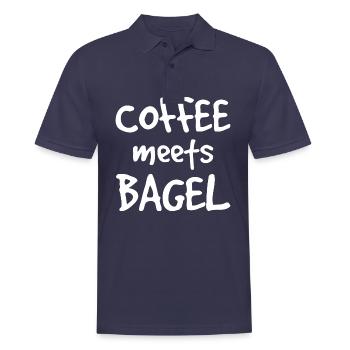 Le café rencontre Bagel - Polo Homme - bleu marine - Devant - Kai (181cm)