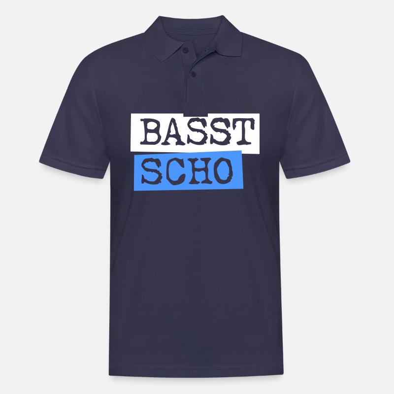 Basst Scho - Männer Poloshirt - Navy