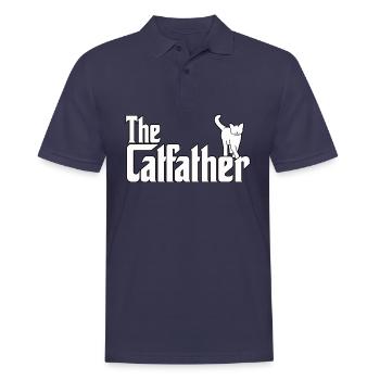 Katzen Fan Katzen Papa Katzen Parodie Katze - Männer Poloshirt - Navy - Vorne - Kai (181cm)