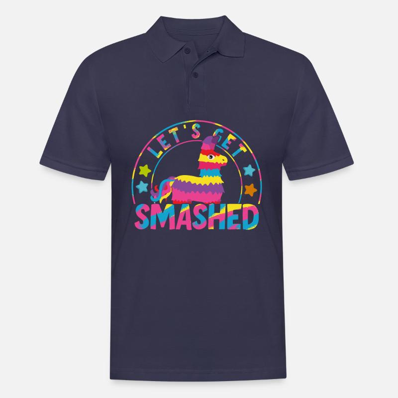 Let's Get Smashed Pinata - Männer Poloshirt - Navy