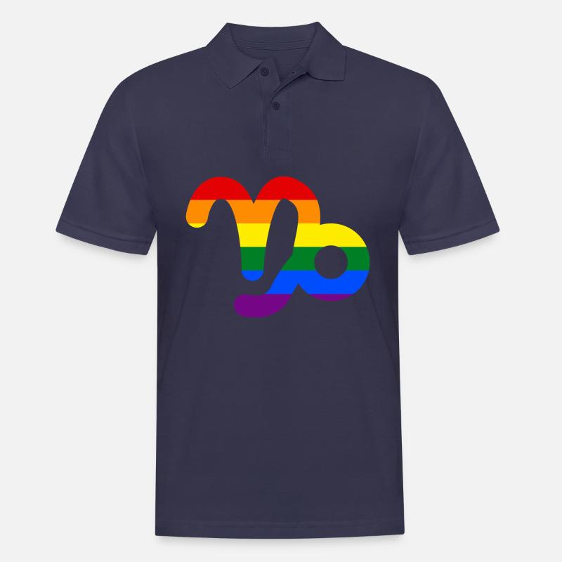 Sternzeichen Steinbock LGBT - Männer Poloshirt - Navy