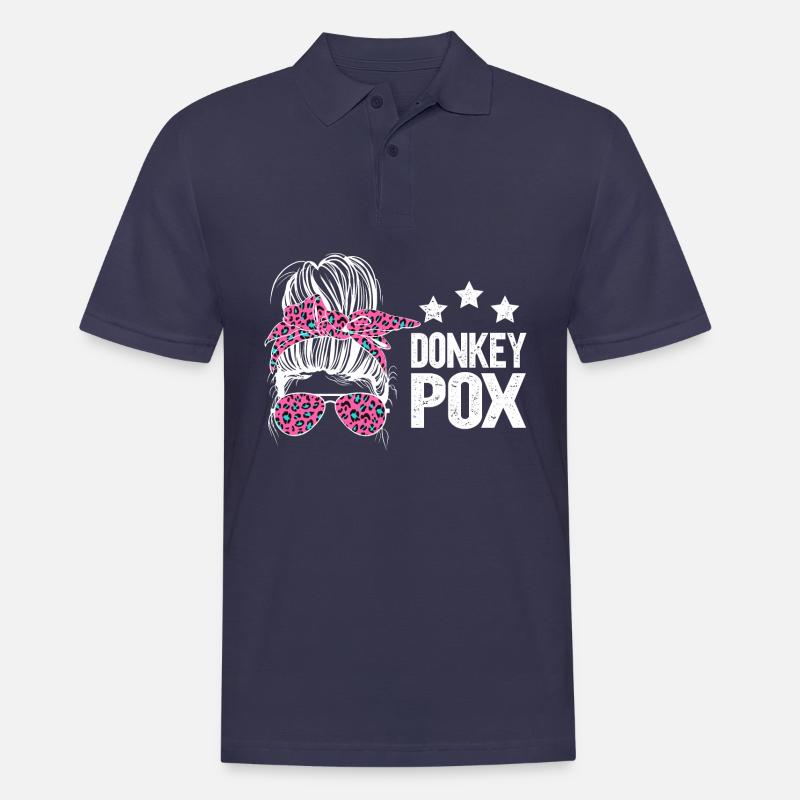 Donkey Pox - Männer Poloshirt - Navy
