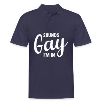 Sons Gay I ́m In LGBT - Polo Homme - bleu marine - Devant - Kai (181cm)