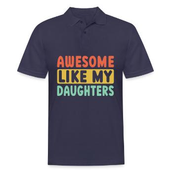 Super comme mes filles - Polo Homme - bleu marine - Devant - Kai (181cm)