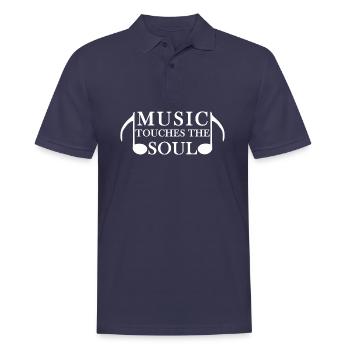 La musique touche l’âme, note - Polo Homme - bleu marine - Devant - Kai (181cm)