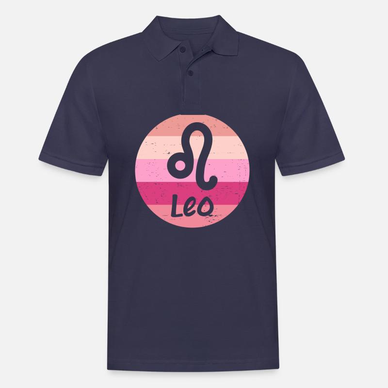 Sternzeichen Löwe - Männer Poloshirt - Navy