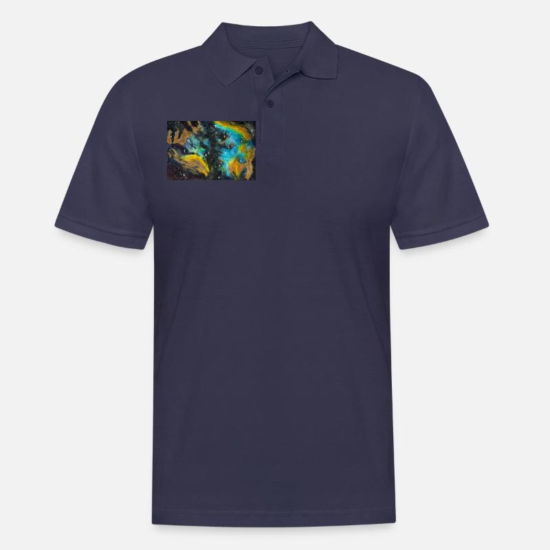 Galaxy Nebula NGC 5189 Galaxie Nebel Nerd Astro - Männer Poloshirt - Navy