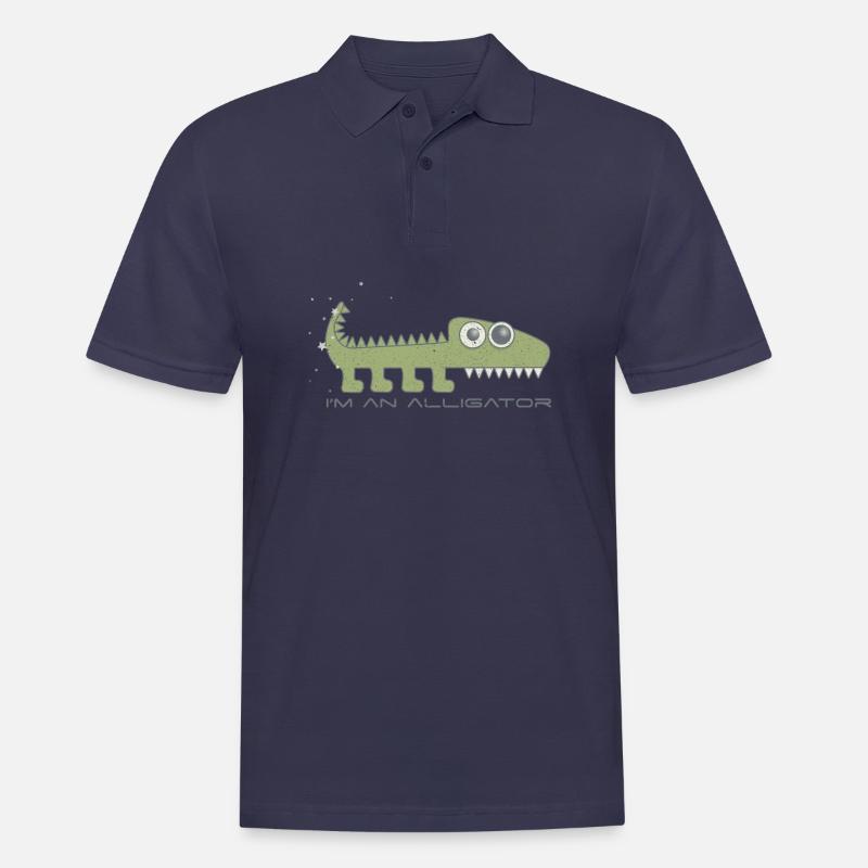 Ich bin ein Alligator - Männer Poloshirt - Navy