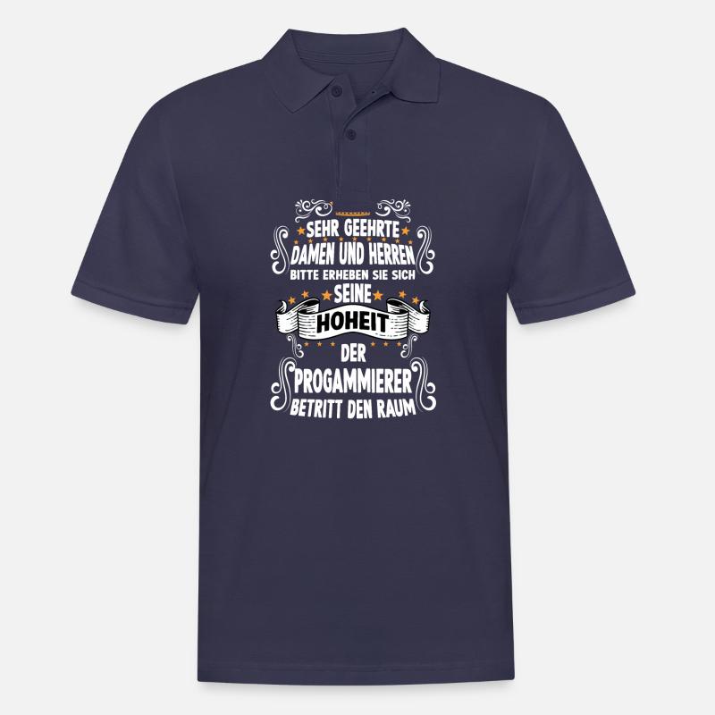 Programmierer T Witzig Spruch Motiv Programmierer - Männer Poloshirt - Navy