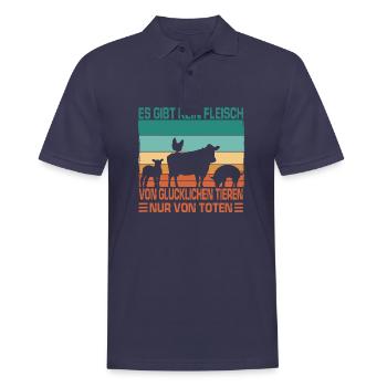 Naturefriend Climate Protection Vegan Eco Organic Pro Vegan - Men's Polo Shirt - navy - Front - Kai (181cm)
