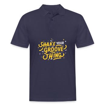 Shake your groove thing - Men's Polo Shirt - navy - Front - Kai (181cm)