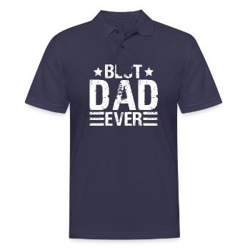 Best Dad Ever Father´s Day Gift Husband Daddy - Men's Polo Shirt - navy - Front - Kai (181cm)