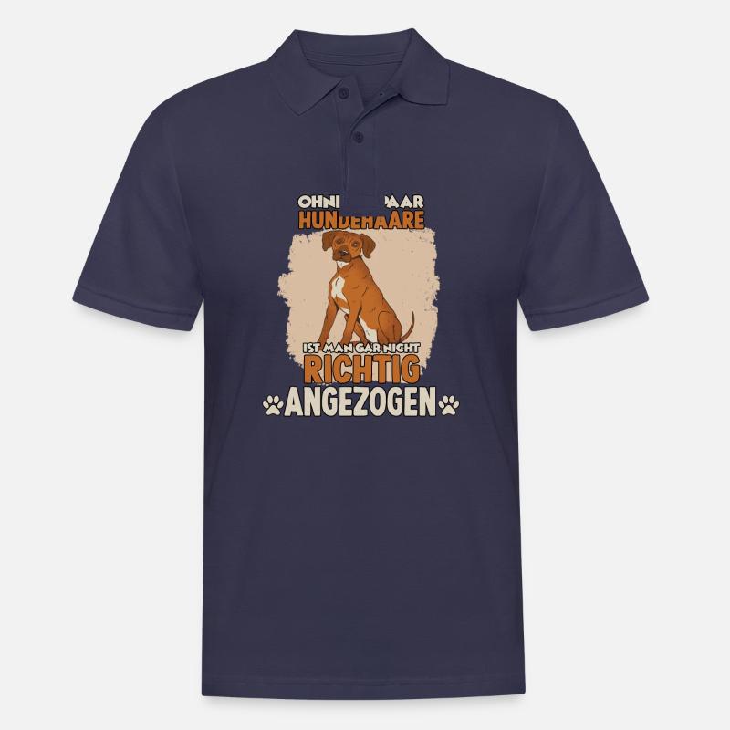 Hundehalter Training Rhodesian Ridgeback Hunde - Männer Poloshirt - Navy