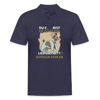 Terrier Hundetraining Hunde Geschenk Fox Terrier - Männer Poloshirt - Navy - Vorne - Kai (181cm)