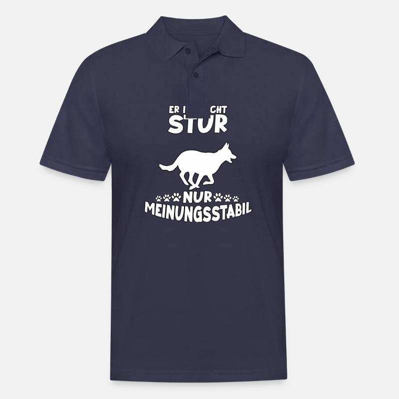 Deutscher Schäferhund Hunde Geschenk Schäferhund - Männer Poloshirt - Navy