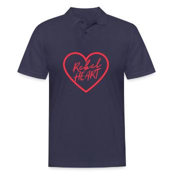 Rebel Heart - Men's Polo Shirt - navy - Front - Kai (181cm)