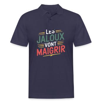 Les jaloux vont maigrir - Polo Homme - bleu marine - Devant - Kai (181cm)