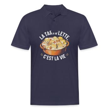 La tartiflette, c'est la vie - Polo Homme - bleu marine - Devant - Kai (181cm)